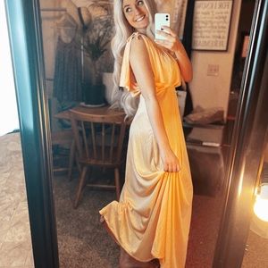 PEACH PASTEL MAXI DRESS